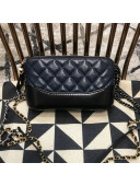 Chanel Gabrielle Clutch on Chain/Mini Bag A94505 Dark Blue/Black 2019