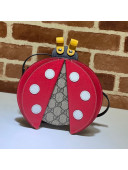 Gucci Children's Ladybug Shaped Handbag 664080 Beige/Red 2021