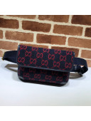 Gucci GG Wool Belt bag 598181 Blue 2020