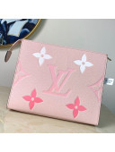 Louis Vuitton Gradient Monogram Leather Toiletry Pouch 26 M80504 Pink 2021