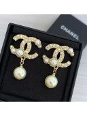Chanel Crystal Pearl Earrings AB5737 2021