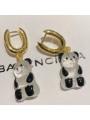 Balenciaga Panda Earrings White 2021