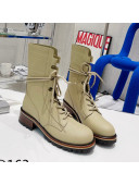 Dior D-Major Calfskin Ankle Boots Beige 2021
