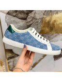 Gucci GG Canvas Ace Sneakers ‎‎Light Blue 2020 (For Women and Men)