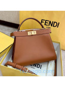 Fendi Peekaboo ISeeU Medium Bag in Brown Leather 2020