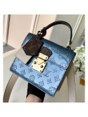 Louis Vuitton Spring Street in Monogram Vernis Leather M90373 Blue Jean 2019