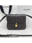 Celine Medium Tabou Shoulder Bag in Smooth Calfskin Dark Grey 2021 196583