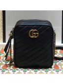 Gucci GG Marmont Leather Mini Chain Bag 546581 Black 2019
