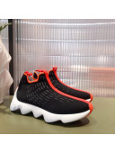 Hermes Eclair Knit High top Sneakers Black 2022 02