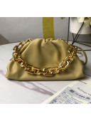 Bottega Veneta Small The Chain Pouch Clutch Bag With Square Ring Chain Yellow 2020