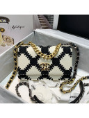 Chanel Crochet Quilted Calfskin 19 Wallet on Chain WOC AP0957 White 2021