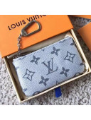 Louis Vuitton Key Pouch Silver Monogram Canvas