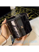 Chanel Patent Calfskin Large Clutch with Chain AP1616 Black 2020