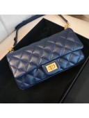 Chanel Quilting  2.55 Reissue Waist Bag A57791 Navy Blue F/W 2018