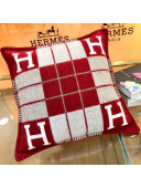 Hermes Avalon Pillow, Small Model 50 x 50 cm Red 2020