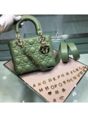 Dior MY ABCDior Small Bag in Cannage Leather Green 2019