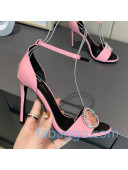 Louis Vuitton Madeleine Patent Leather LV Circle High Heel Sandals Pink 2020