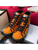 Gucci Tennis 1977 High Off The Grid Top Sneakers in Orange Canvas 14 2020 (For Women and Men)