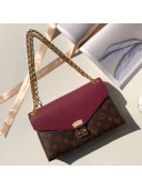 Louis Vuitton Pallas Chain Monogram Canvas Shoulder Bag M41200 Burgundy 