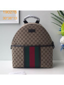 Gucci GG Canvas Web Backpack 190278 Beige 2019