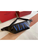 Valentino Men's VLTN Belt Bag 0056 Black/Blue 2020