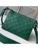Louis Vuitton Monogram Empreinte Leather Triangle Shaped Shoulder Bag M54330 Green 2019