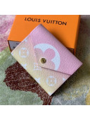 Louis Vuitton Victorine Short Wallet in Pink Gradient Monogram Canvas M80388 2021