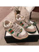 Gucci Screener Perforated Leather Low-top Sneaker with Crystal 2019 (For Women and Men)