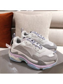 Balenciaga Triple S Sneakers Grey/Purple 2021 07 (For Women and Men)