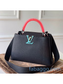 Louis Vuitton Capucines BB Bag with Translucent Top Handle M56300 Black/Pink 2020