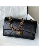 Chanel Lambskin Vintage Medium Flap Bag A01112 Black 2021
