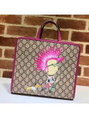 Gucci Children's GG Punk Print Tote Bag ‎605614 Pink 2020