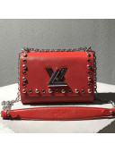 Louis Vuitton Epi Leather Twist MM Bag with Studs M53520 Red 2018
