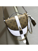 Louis Vuitton Monogram/Monogram Reverse Coated Canvas Chantilly Lock Bag M43645 Blanc 2018