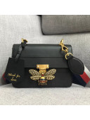 Gucci Queen Margaret Leather Shoulder Bag 476542 Black 2018