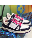 Louis Vuitton LV Trainer Sneakers 1A812O White/Purple/Black/Pink 202001 (For Women and Men)