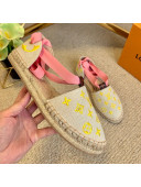 Louis Vuitton Starboard Monogram Canvas Espadrilles with Ankle Laces Pink 2021
