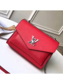 Louis Vuitton Soft Calfskin Mylockme BB Bag M51419 Red 2018