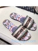 Dior Dway Embroidered Cotton Flat Slide Sandals 01 2020