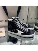 Golden Goose Francy Sneakers in Black Suede with Shearling Lining 2021