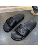 Balenciaga BB Slide Sandals All Black 2020 (For Women and Men)