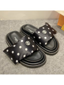 Louis Vuitton Pool Pillow Comfort Dotted Slide Sandals Black 2022