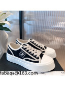 Chanel Canvas Platfrom Sneakers Black 2021