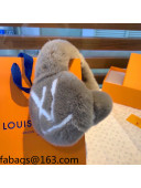 Louis Vuitton Fur Earmuff Grey 2021 110417