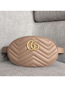 Gucci GG Marmont Leather Medium Belt Bag 491294 Beige 2018