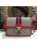 Gucci Queen Margaret GG Supreme Medium Shoulder Bag 524356 Red 2018
