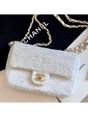 Chanel Sequins Mini Flap Bag White 2021