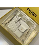 Fendi PVC Peekaboo Defender Mini Bag Cover White 2020