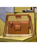 Fendi PVC Peekaboo Defender Medium Bag Cover Orange 2020