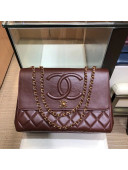 Chanel Quilted Lambskin CC Flap Bag A92233 Brown 2020 TOP